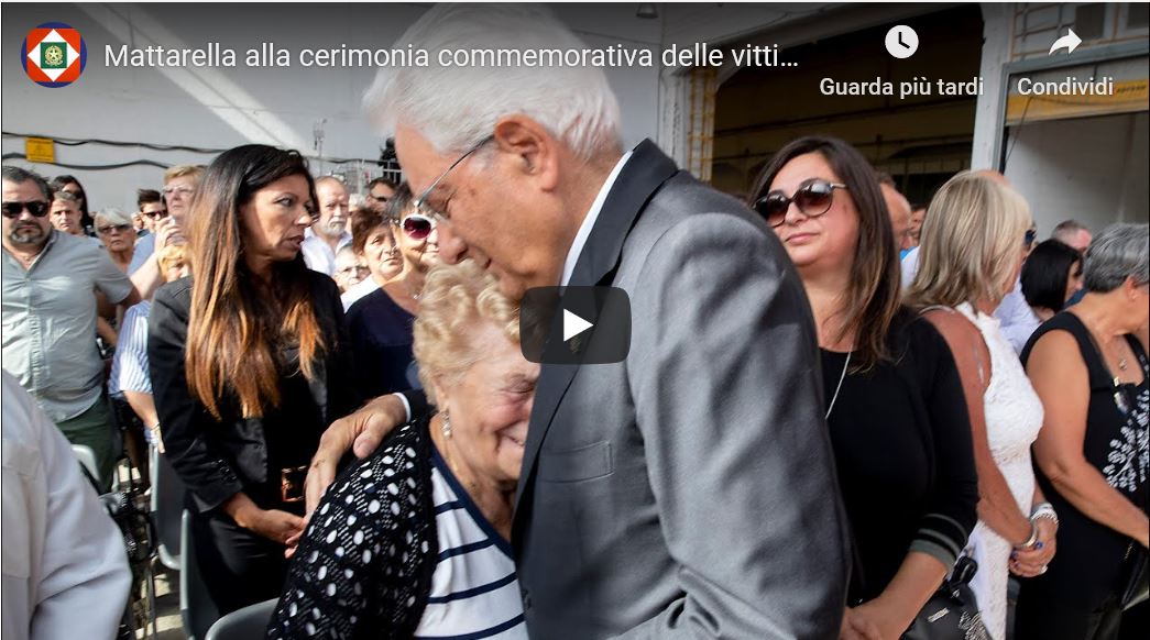 VIDEO | Mattarella alla cerimonia commemorativa delle vittime del crollo del Ponte Morandi