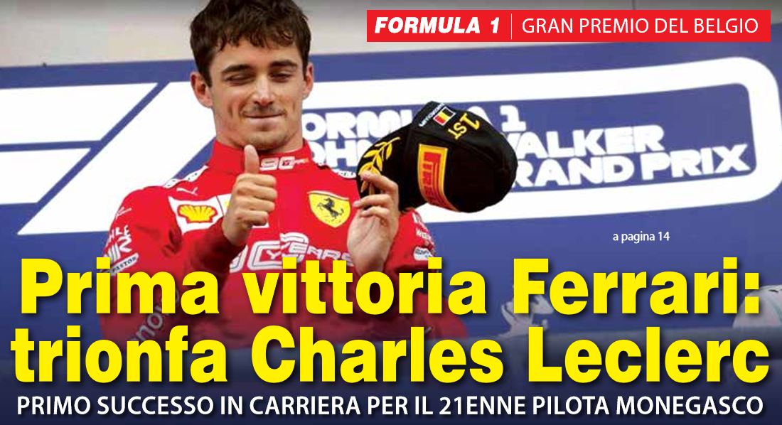 GP BELGIO | F1, prima vittoria Ferrari: trionfa Leclerc