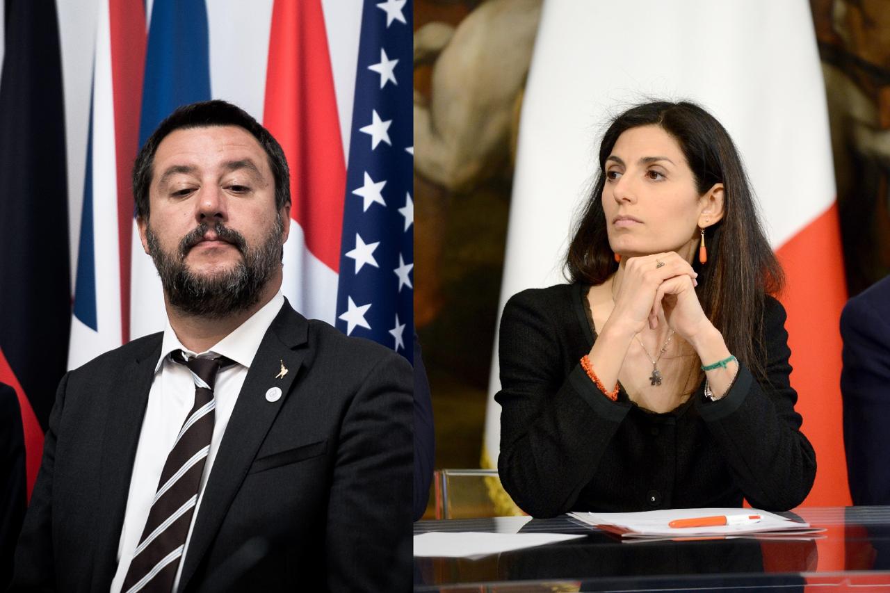ROMA | Salvini: “Candidato sindaco sarà romano”. Raggi: “Lui chiacchiera, noi lavoriamo” [VIDEO]