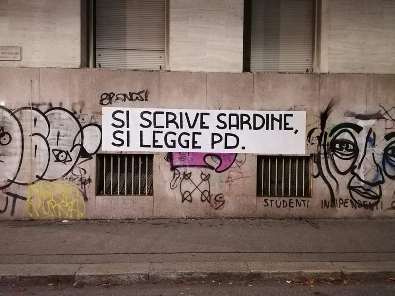 IL GRAFFIO | Le sardine, movimento della peggiore sinistra