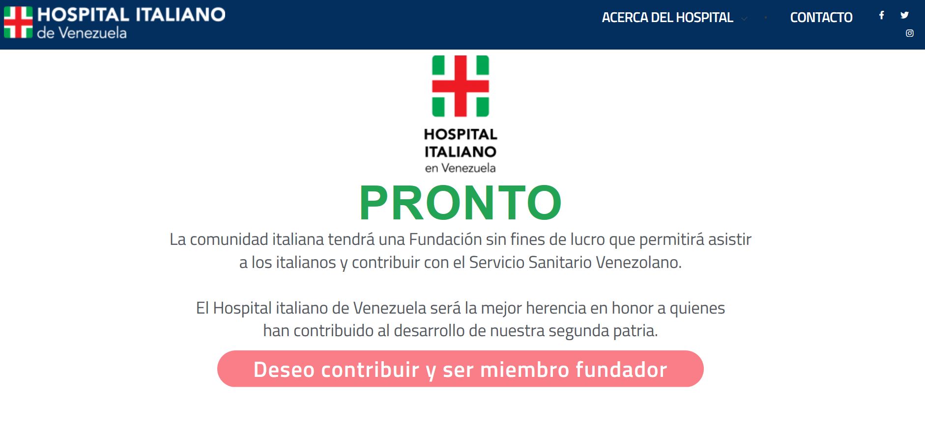 CARACAS | Italiani all’estero, online il sito dell’Ospedale Italiano in Venezuela