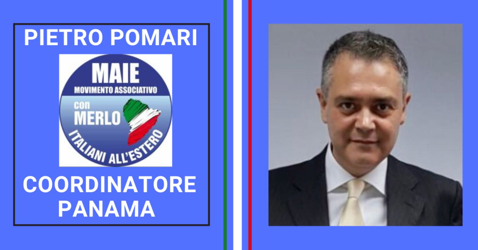 Italiani nel mondo, Pietro Pomari coordinatore MAIE Panama