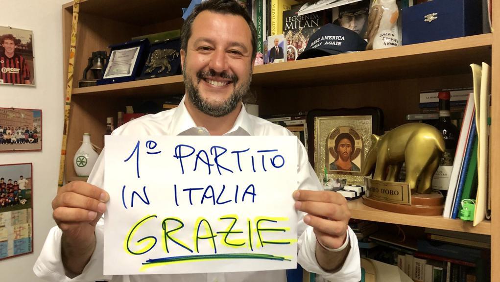 La media dei sondaggi SWG, Ixé e Tecné: Lega sempre primo partito, Pd fra 20 e 22%, Italia Viva sotto il 3%