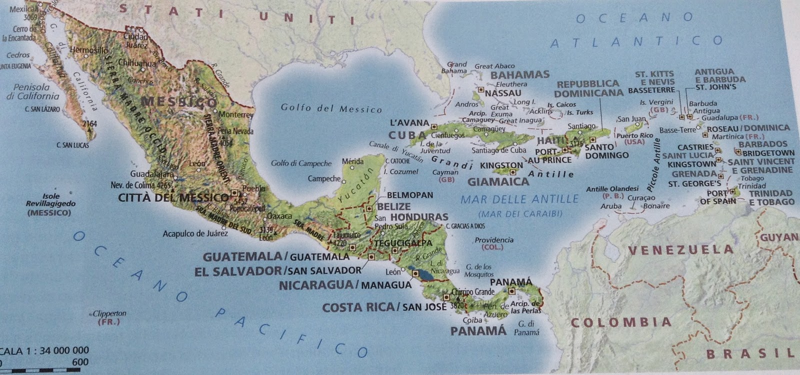 America Centrale e Caraibi