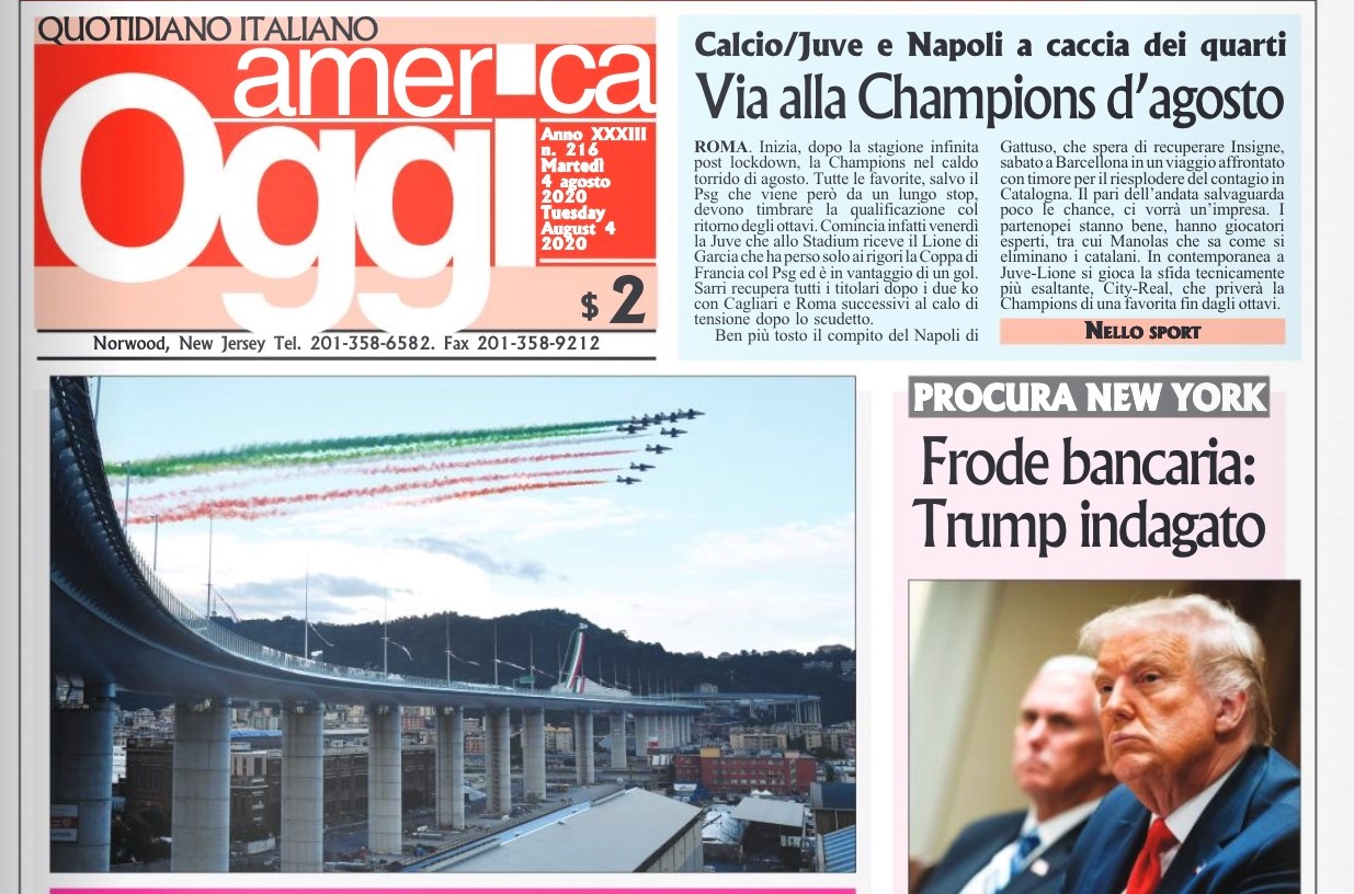 Mulè e Nissoli (Fi): “Solidarietà ai giornalisti del quotidiano America Oggi per la mancata retribuzione”