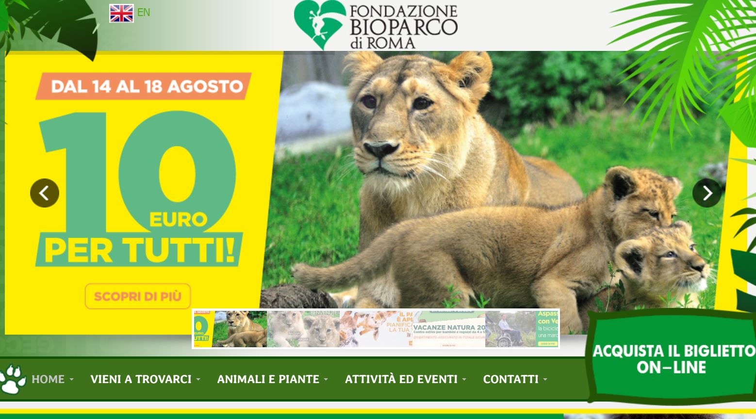 Estate 2020 al Bioparco di Roma