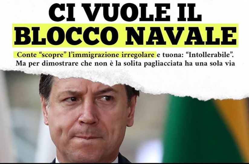 IMMIGRATI | Giorgia Meloni al premier Conte: per fermare gli sbarchi ci vuole il blocco navale