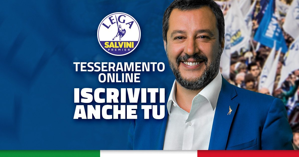 Tesseramento Lega, “oltre 100mila iscritti per il 2020”