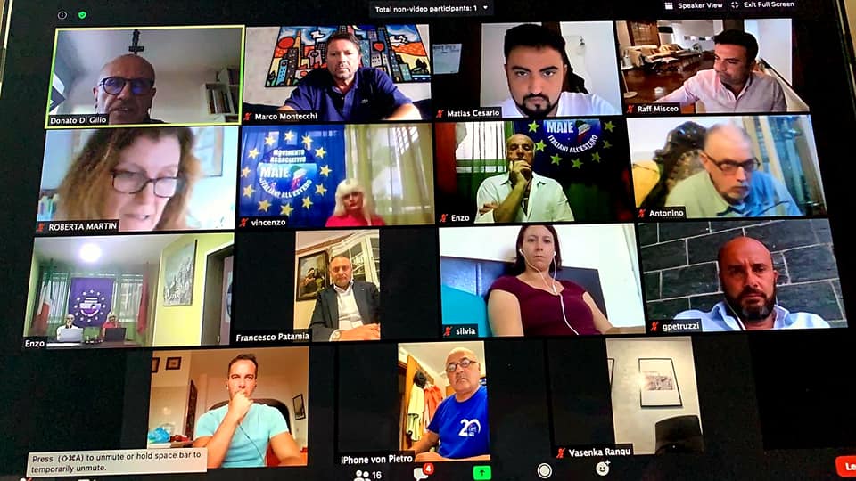 ITALIANI ALL’ESTERO | Videoconferenza MAIE Europa, verso le elezioni dei Comites