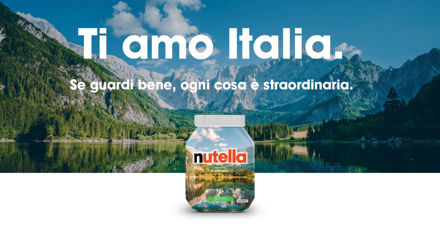 Nutella celebra il BelPaese con l’edizione speciale “Ti Amo Italia”