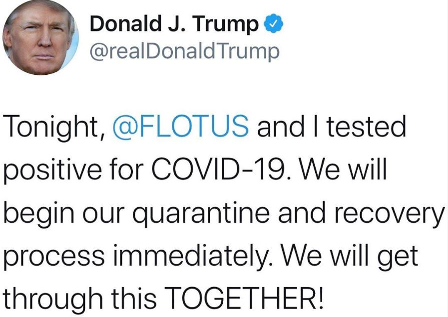 CORONAVIRUS | Trump e Melania positivi al Covid19 [VIDEO]