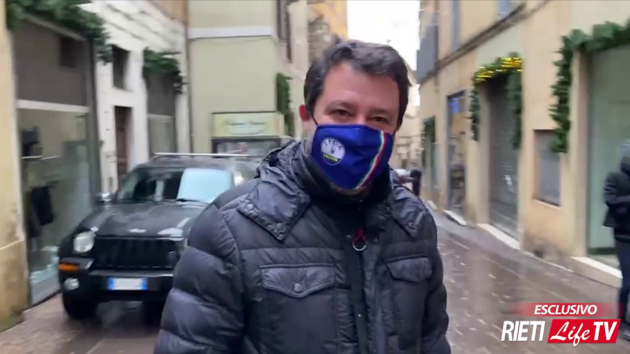 VIDEO | Salvini a Rieti: a pranzo cucina tipica e poi passeggiata in centro