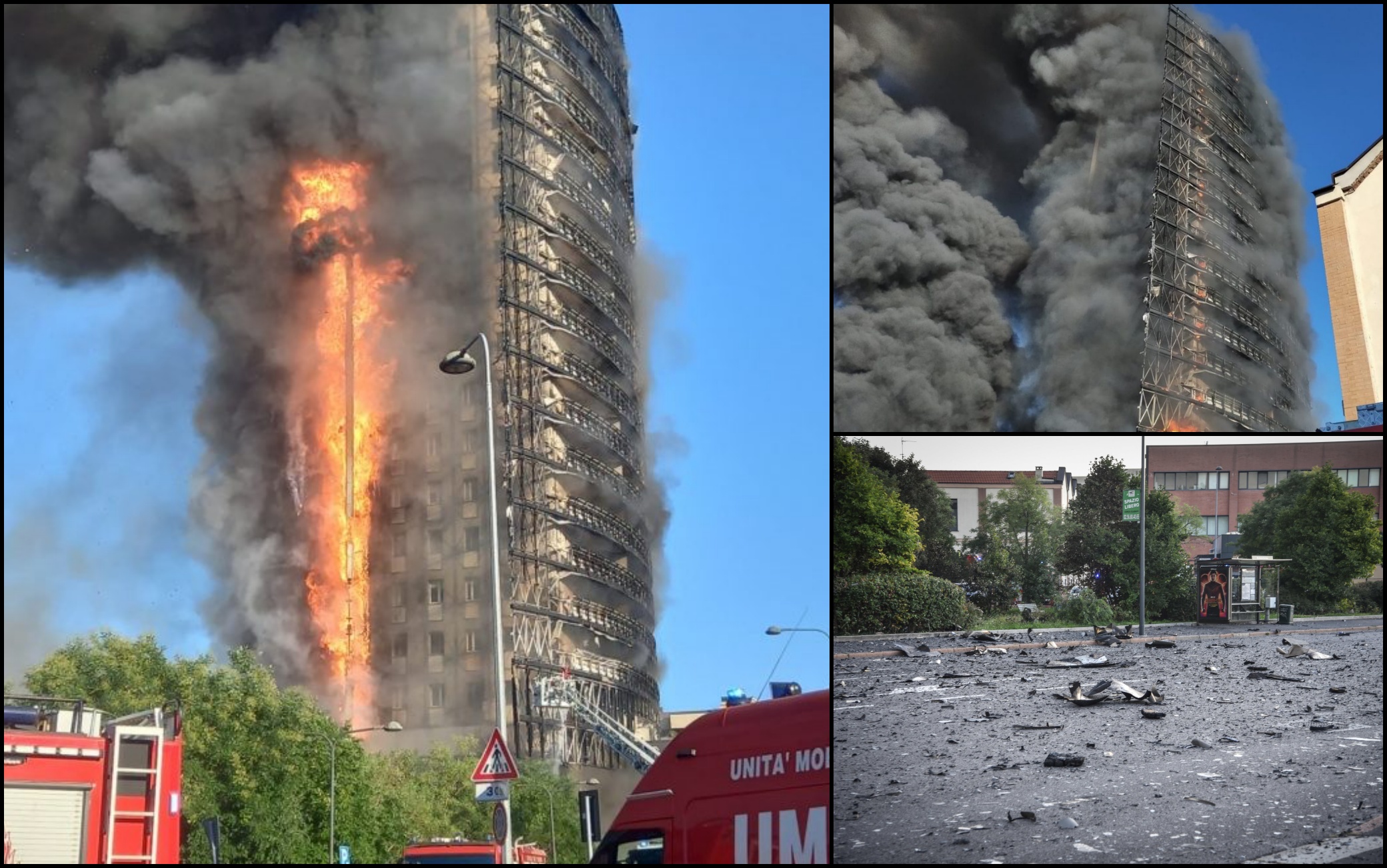 Incendio grattacielo a Milano: “Delle 74 persone evacuate 22 sono già state ospitate in strutture alberghiere”