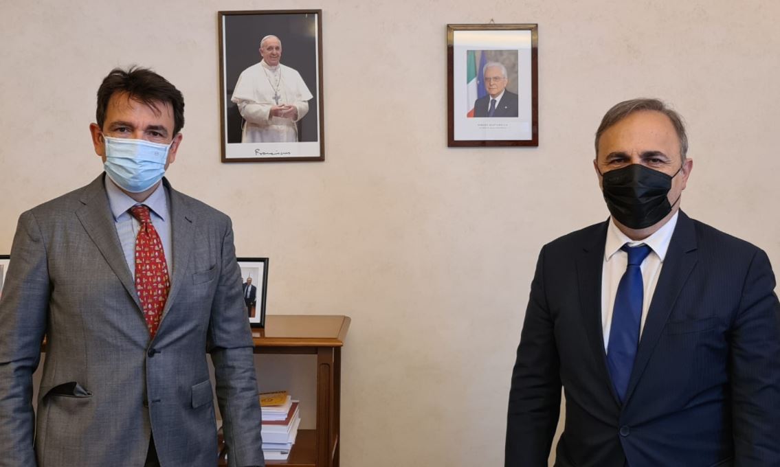 Merlo (MAIE) riceve l’appena nominato Ambasciatore d’Italia in Argentina, Fabrizio Lucentini