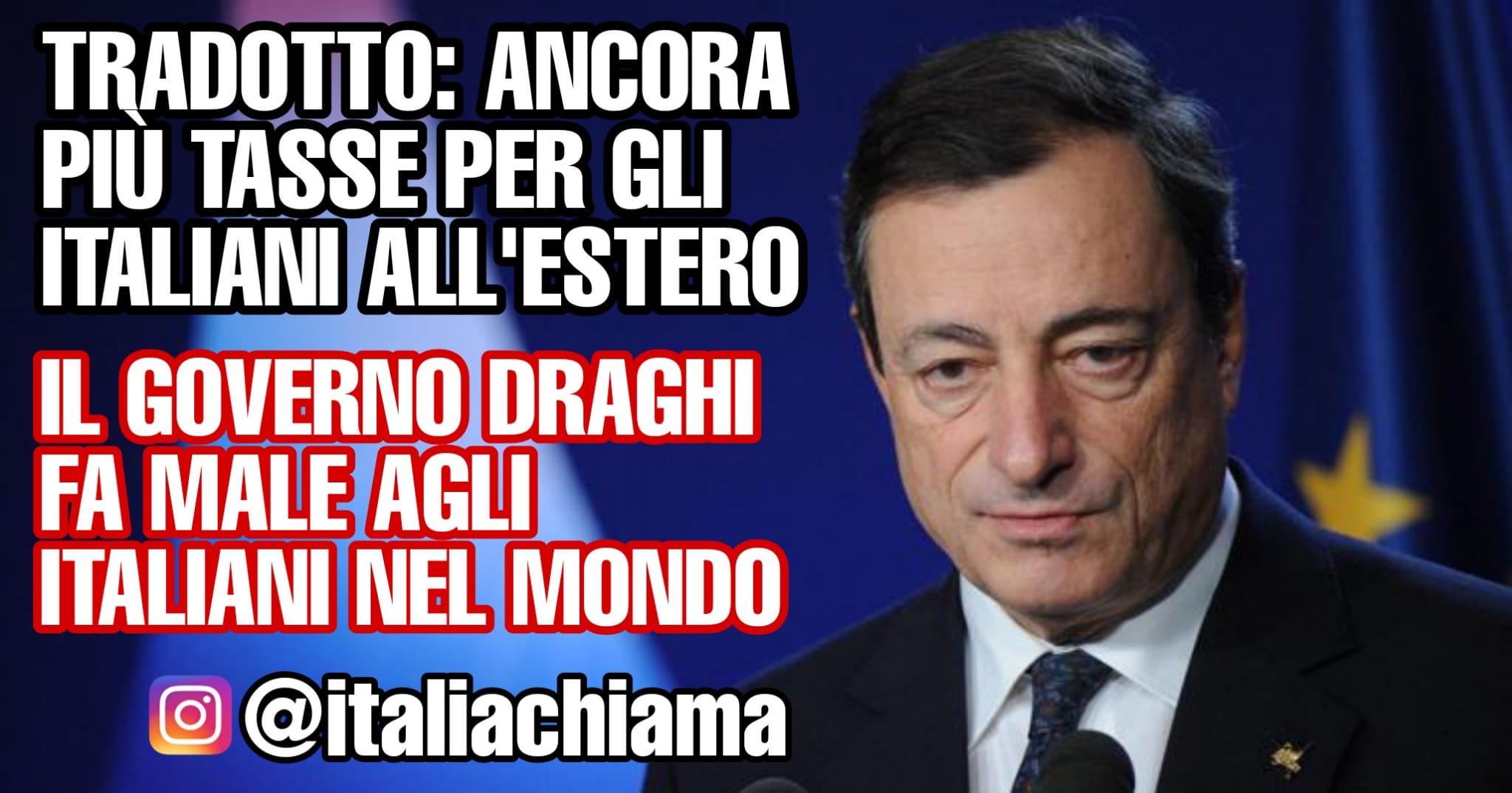 VERGOGNA! | Governo Draghi cancella Bonus prima casa per gli italiani all’estero