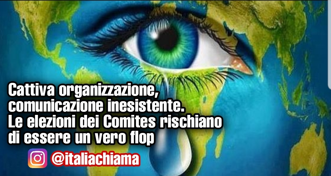 Elezioni Comites, se tutto va bene siamo rovinati