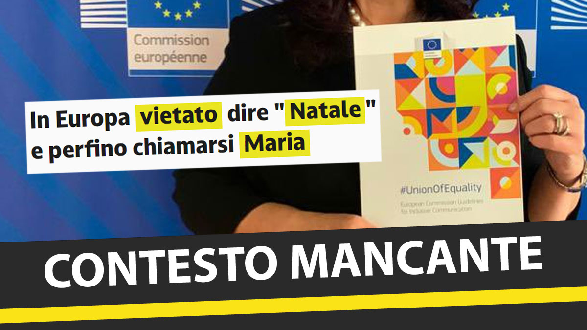 Nega il Natale ed offende i cristiani: questa è l’Unione Europea