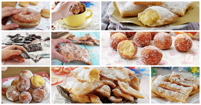 Tutti i dolci del Carnevale