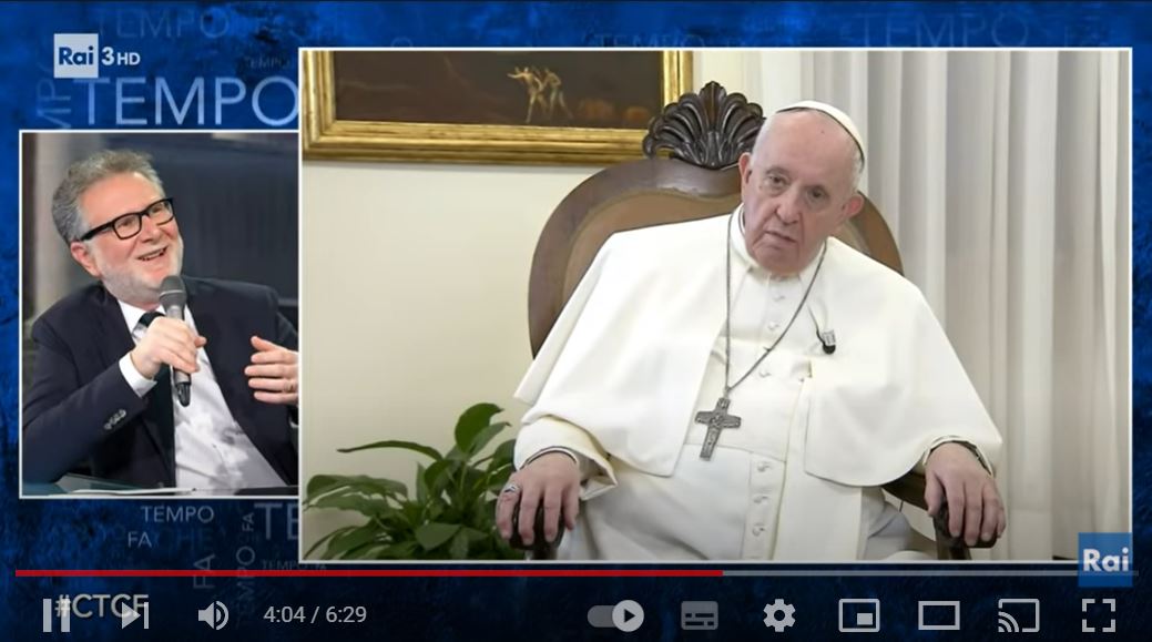 VIDEO | Papa Francesco intervistato da Fabio Fazio a Che tempo che fa