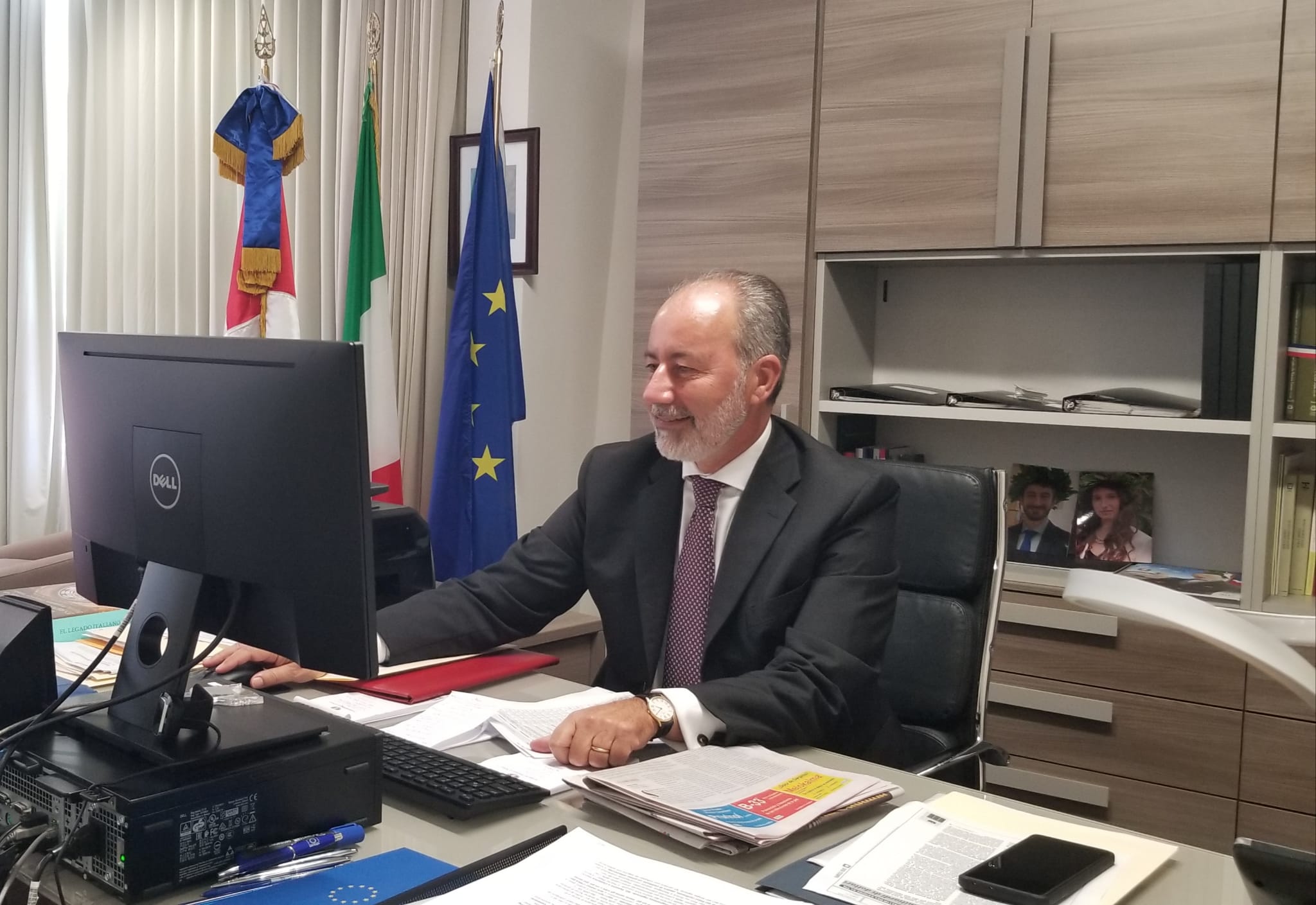 SANTO DOMINGO | L’Ambasciatore Queirolo Palmas ad Azzurro Caribe: “Collaborazione con il Comites, uniamo le forze”