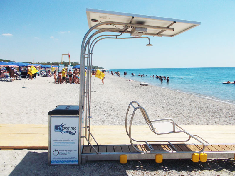 Spiaggia accessibile ai disabili