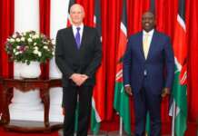 Roberto Natali, nuovo Ambasciatore d’Italia in Kenya, incontra il presidente Ruto