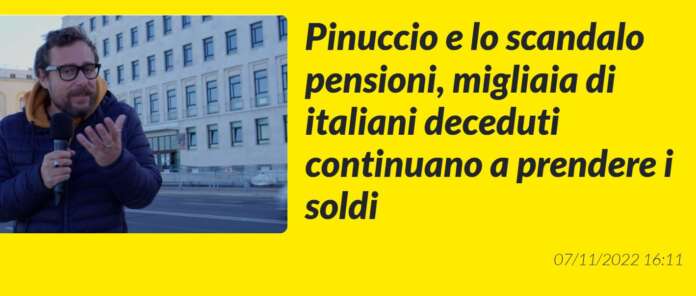 Italiani deceduti all'estero continuano a ricevere la pensione