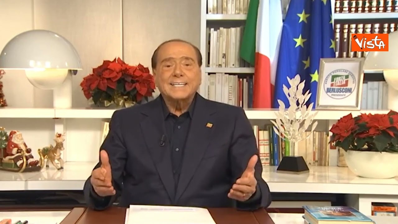 VIDEO | Berlusconi: “Speriamo che queste Feste possano essere meno angosciose di quelle degli anni scorsi”