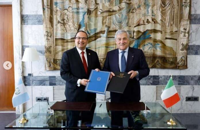 Oggi alla Farnesina firma del Memorandum sul Dialogo Politico con il Ministro degli Affari Esteri del Guatemala, Mario Adolfo Búcaro Flores