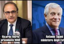 Ricardo Merlo, presidente MAIE, e Antonio Tajani, ministro degli Esteri
