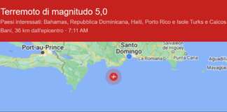 REPUBBLICA DOMINICANA | Forte scossa di terremoto, ma per fortuna nessun danno