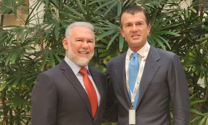 Vincenzo Odoguardi, vicepresidente MAIE, con il Sottosegretario agli Esteri Giorgio Silli, in missione istituzionale a Santo Domingo - Repubblica Dominicana