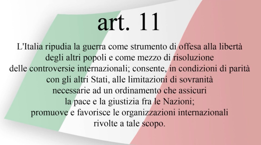 Costituzione, articolo 11