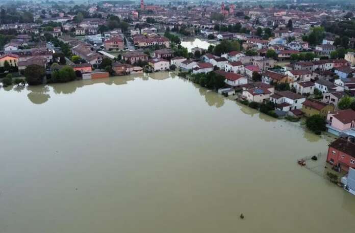 Alluvione in Emilia Romagna: come si presentava Bagnacavallo la mattina del 4 maggio 2023 (Corelli)