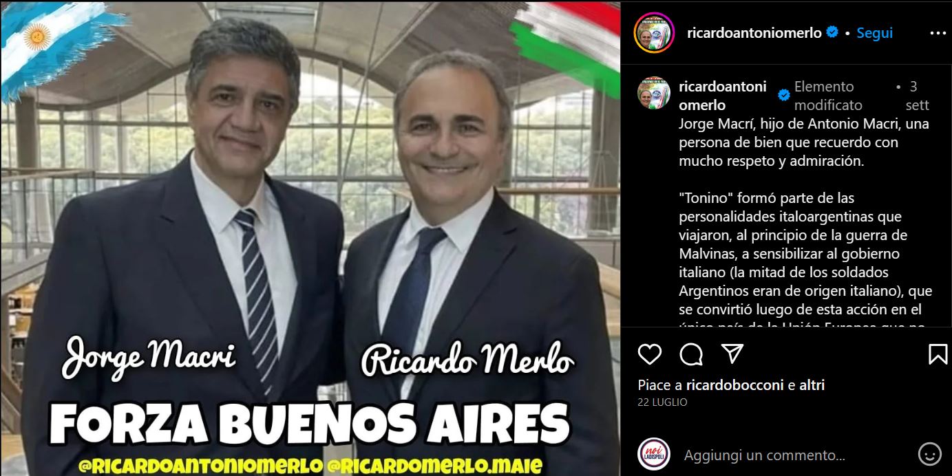 Ricardo Merlo e Jorge Macri