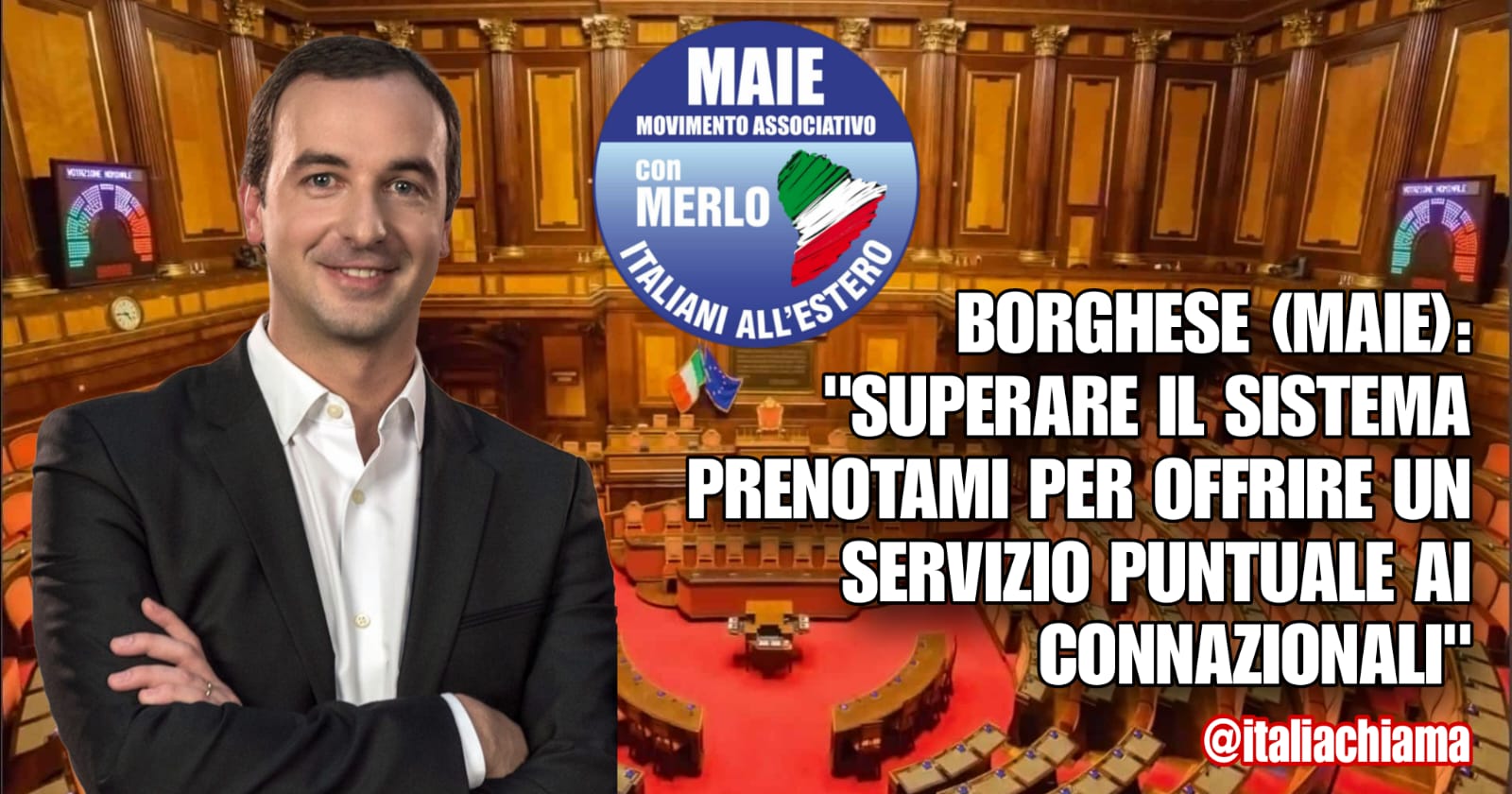 Italiani all’estero, Borghese (MAIE) interroga Tajani: “Piattaforma Prenotami inadeguata, superare le gravi disfunzioni”