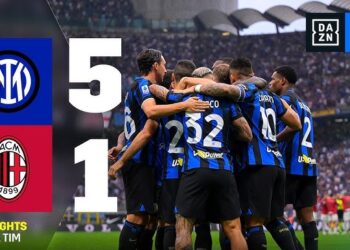 Inter batte Milan a San Siro per 5 a 1