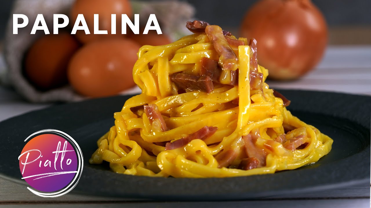 FETTUCCINE ALLA PAPALINA – La carbonara del Papa! [VIDEO]