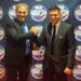 CONGRESSO MAIE EUROPA | Massimo Romagnoli, neo coordinatore MAIE Europa, stringe la mano al presidente del MAIE Ricardo Merlo