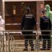 Le forse dell'ordine sulla scena del crimine dopo l'attentato a Bruxelles