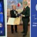 Vincenzo Odoguardi, vicepresidente MAIE, consegna a Tony Di Piazza la Croce di Ambasciatore delle Eccellenze Italiane