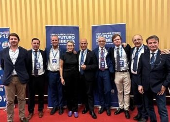 “Una Grande Storia, Un Futuro di Libertà". Nella foto Salvatore De Meo, europarlamentare FI; Deborah Bergamini, deputata FI; Battilocchio Alessandro, deputato FI; Antonio Cenini, Coordinatore Europa FI