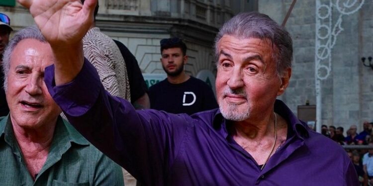 Rocky, Sylvester Stallone, a Gioia del Colle, in Puglia
