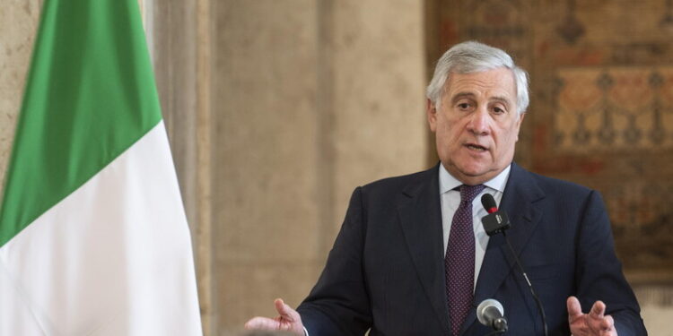 Antonio Tajani, ministro degli Esteri