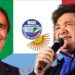 Ricardo Merlo, presidente MAIE, e Javier Milei, presidente eletto dell'Argentina