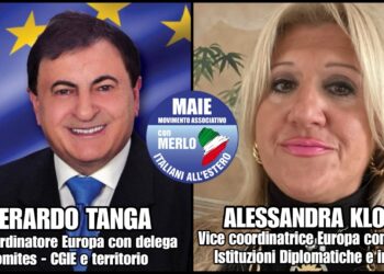 Italiani all’estero, Massimo Romagnoli nomina Alessandra Klotz e Gerardo Tanga vice coordinatori MAIE Europa