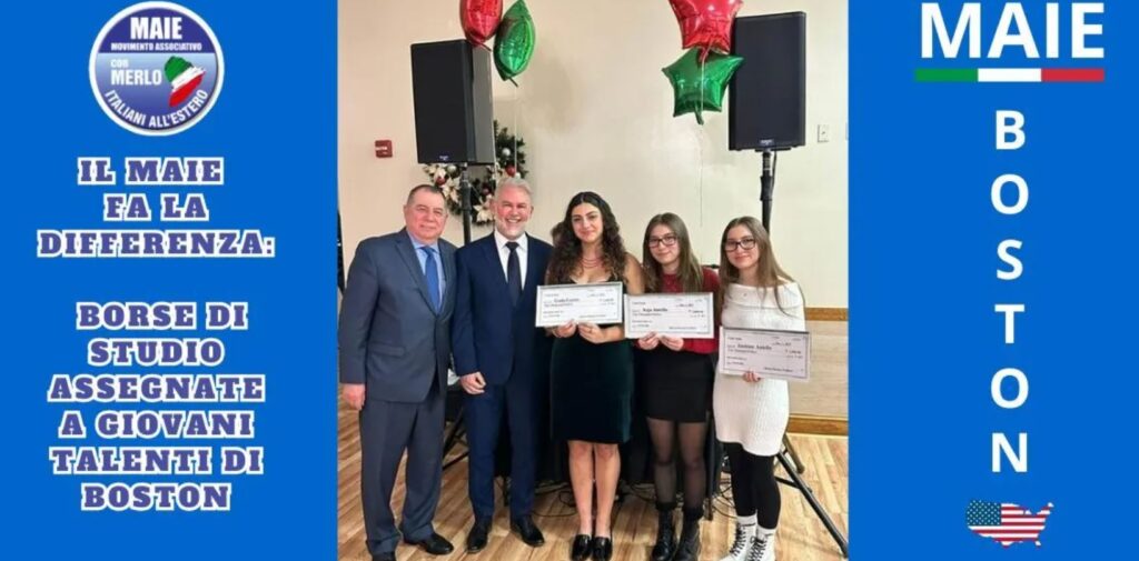 USA | Italiani all’estero, borse di studio targate MAIE assegnate a giovani talenti di Boston. Vincenzo Odoguardi, vicepresidente MAIE, presente alla cerimonia di consegna