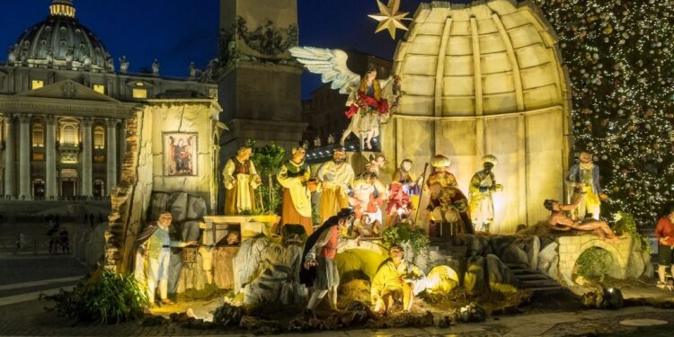 Presepi a Roma, presepe a Piazza San Pietro - Vaticano