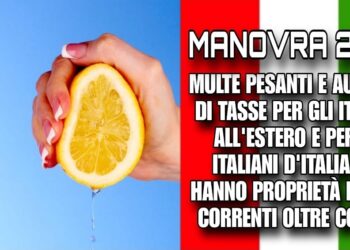 Una Legge di bilancio che spreme gli italiani come limoni: il governo vuole fare cassa mettendo le mani nelle nostre tasche