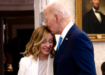 Giorgia Meloni e Biden